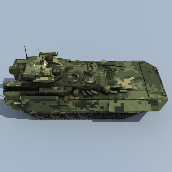 3d russian armata t-14 battle tank model