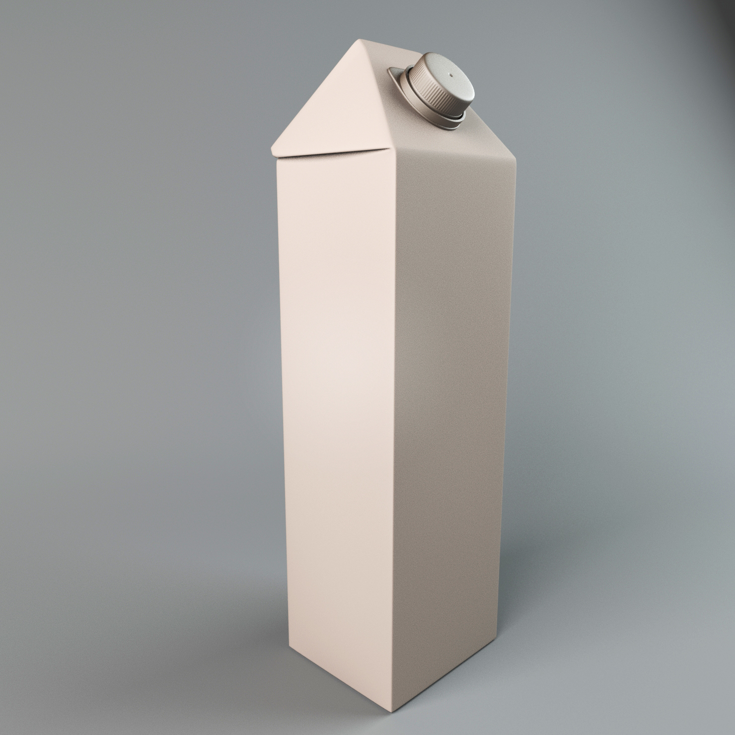 milk pack 3d obj