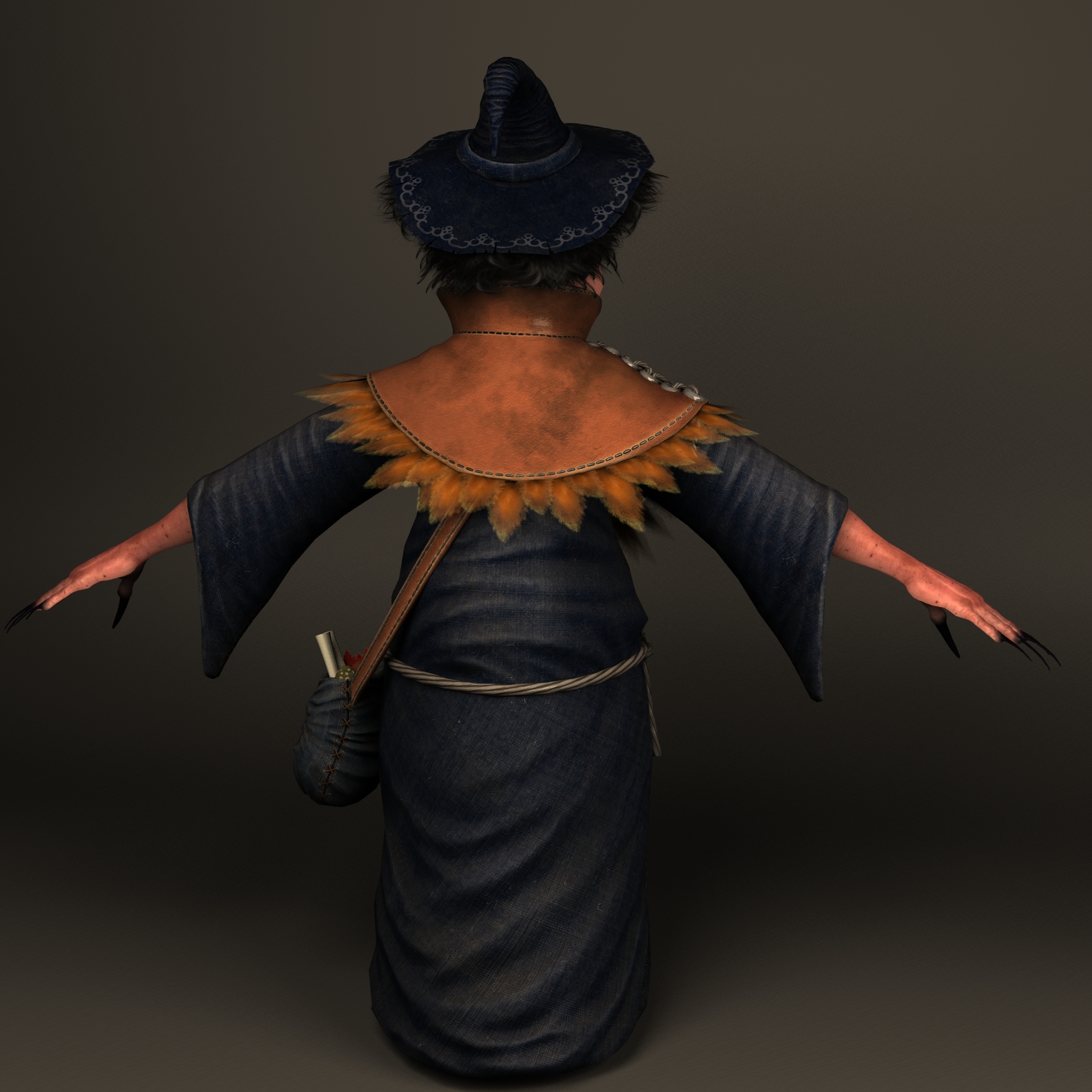 3d fantasy witch model