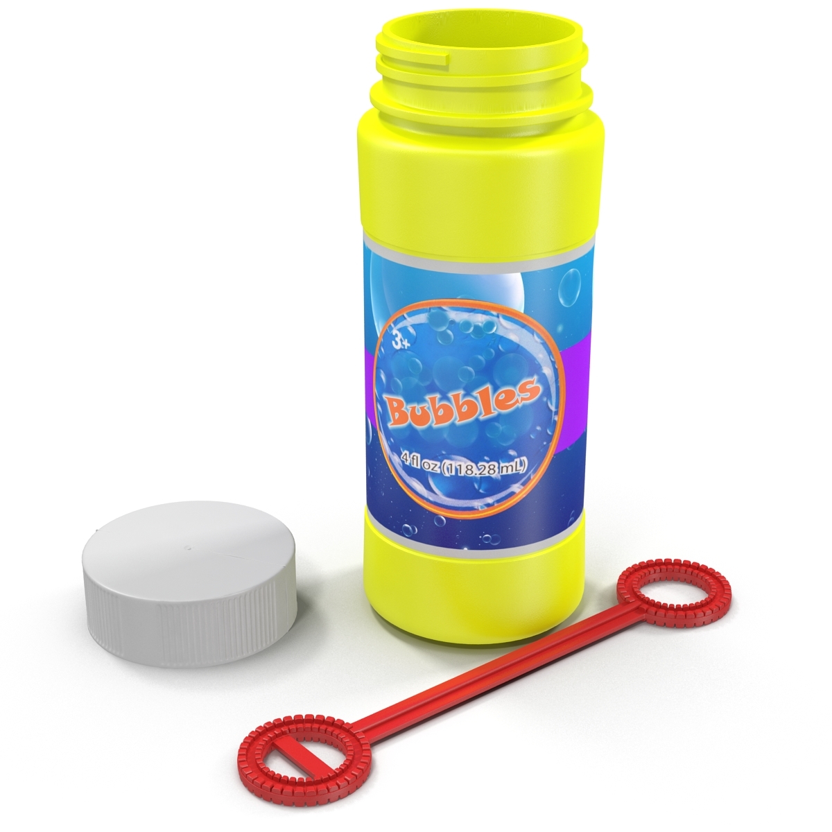 3d bubbles bottle wand generic