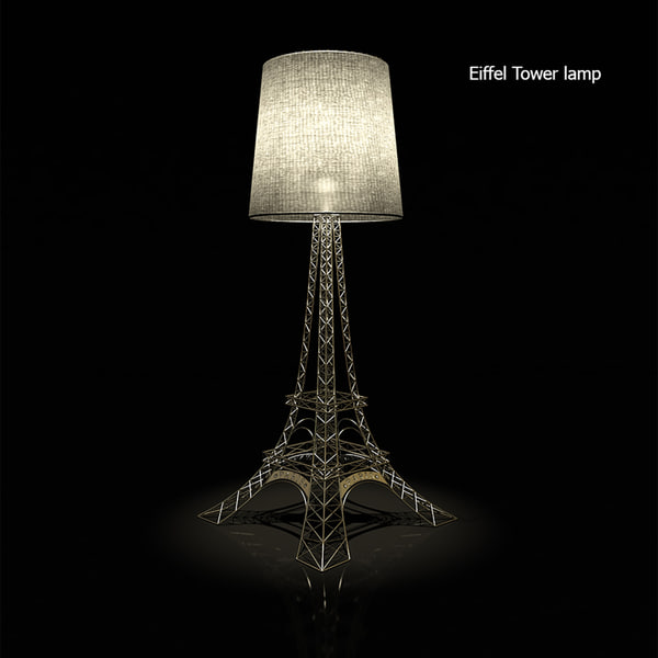 Floor Lamp Eiffel 3d Model, Eiffel Tower Floor Lamp