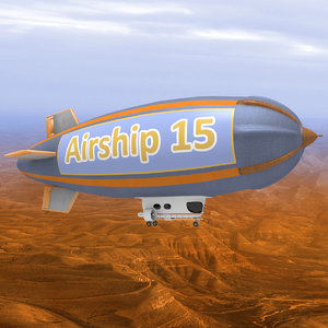 3d model dirigible airship