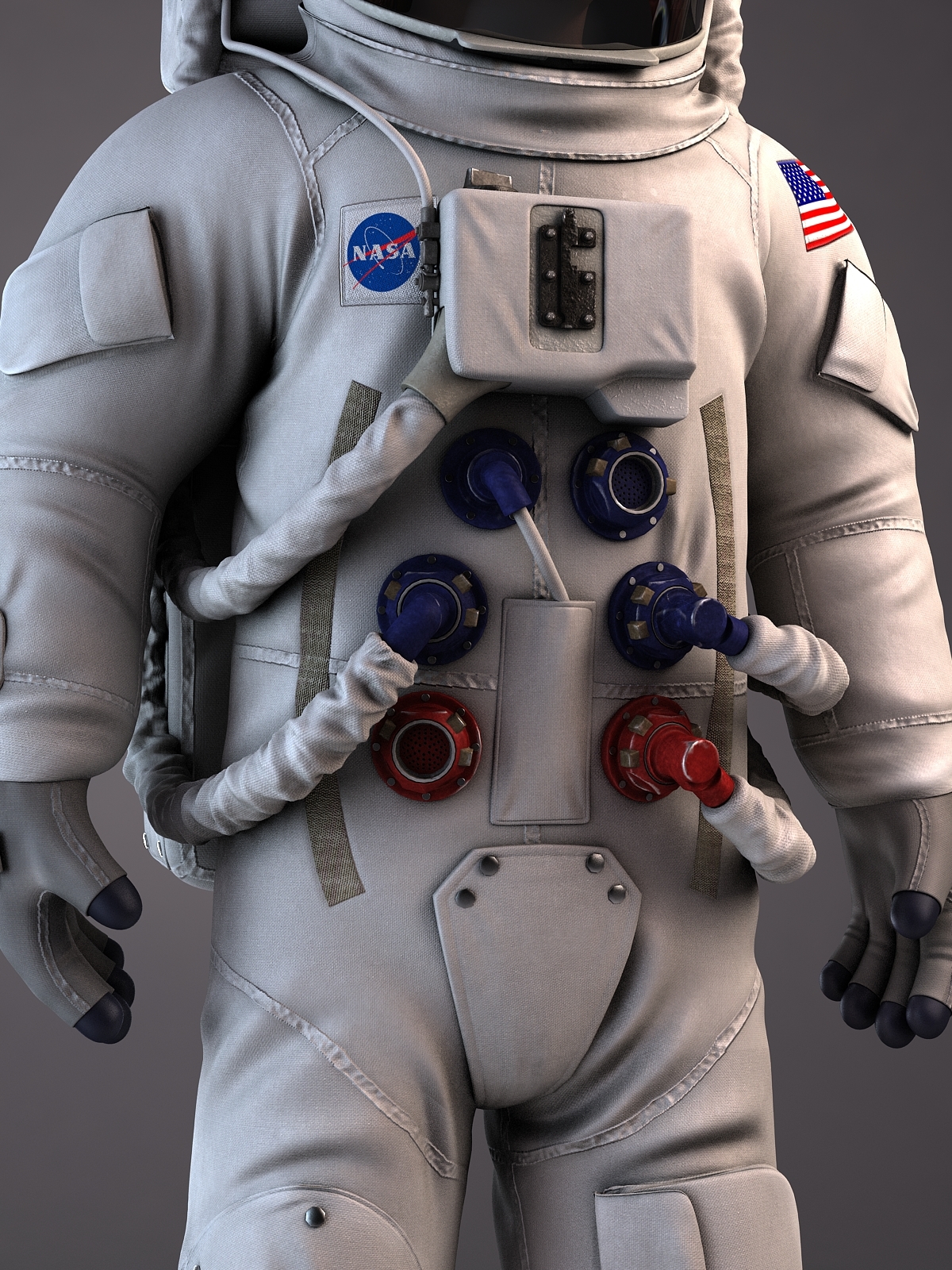 nasa astronaut rigged 3d model