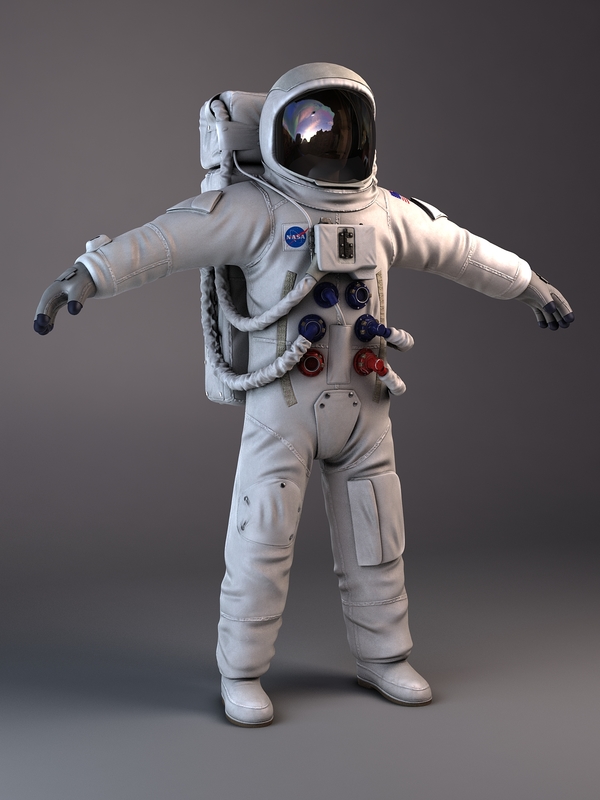 Nasa Astronaut Rigged 3d Model