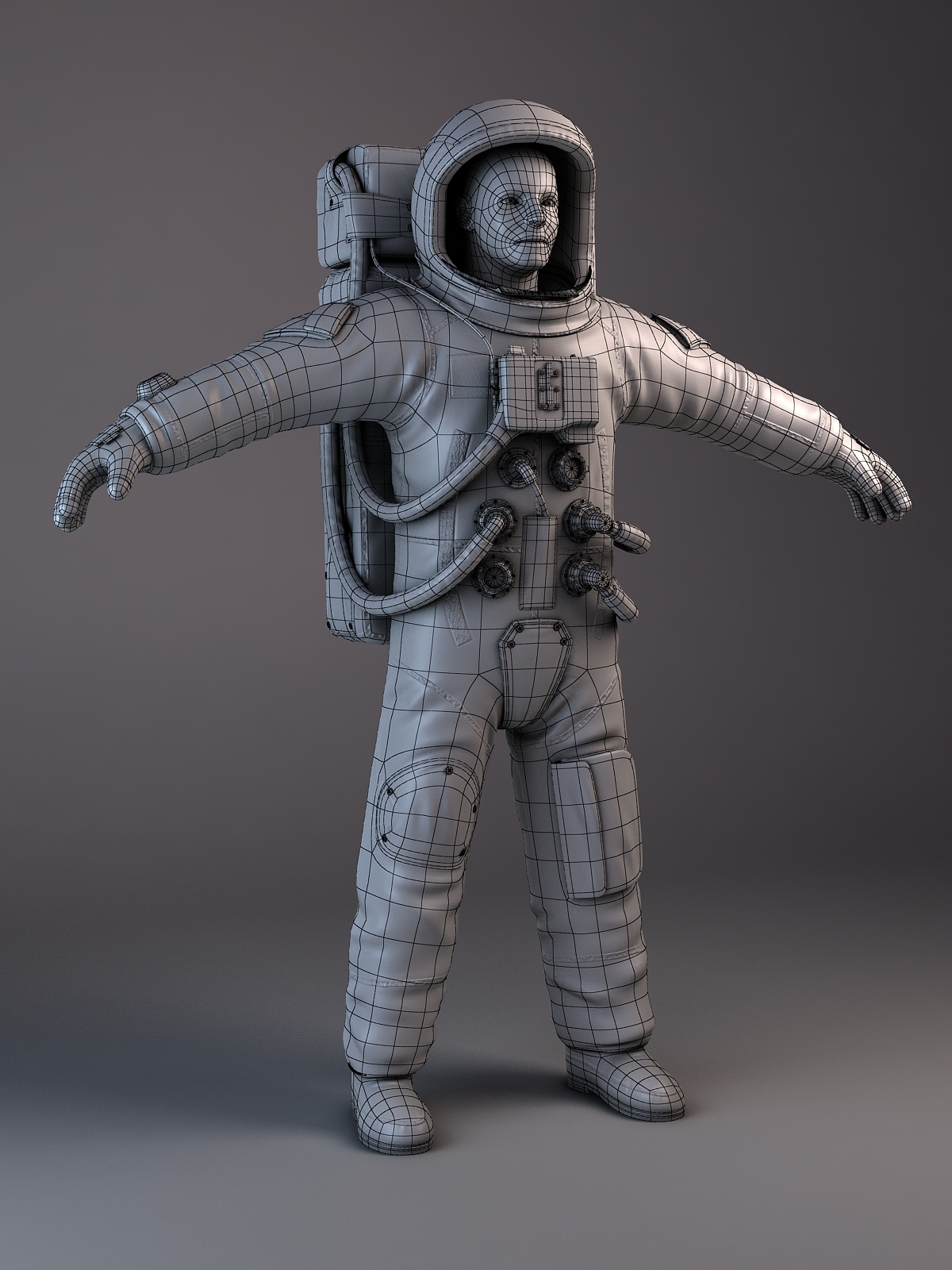 nasa astronaut rigged 3d model