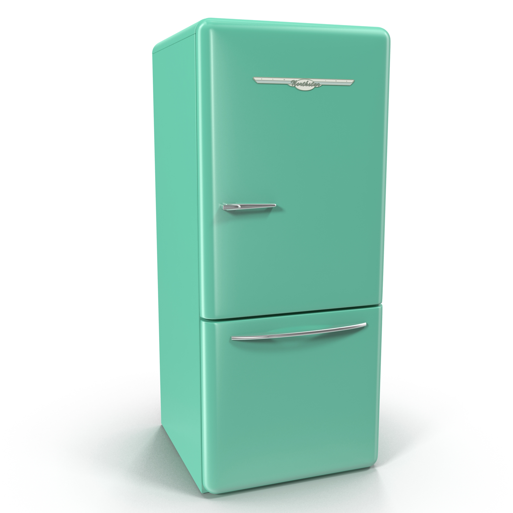 Retro Kuhlschrank Elmira Northstar Green 3d Modell Turbosquid 952799