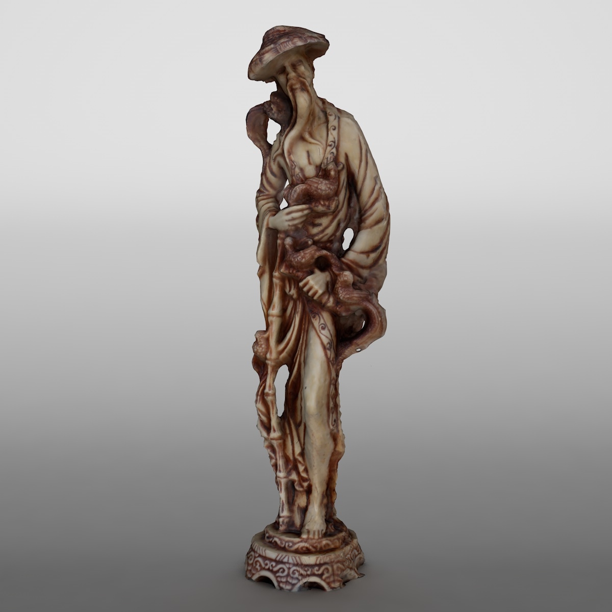 japan sculpture scanned statue 3d model
