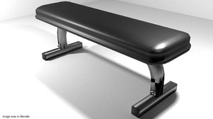 3d exercise flat bench
