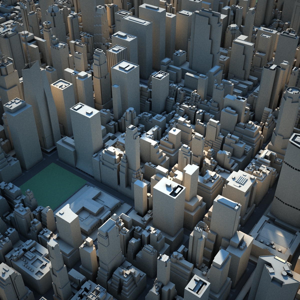 3d midtown manhattan buildings