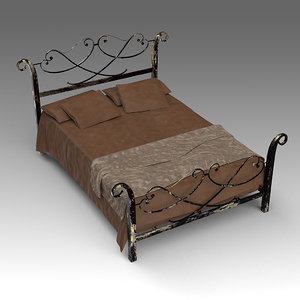 3d model classic bed