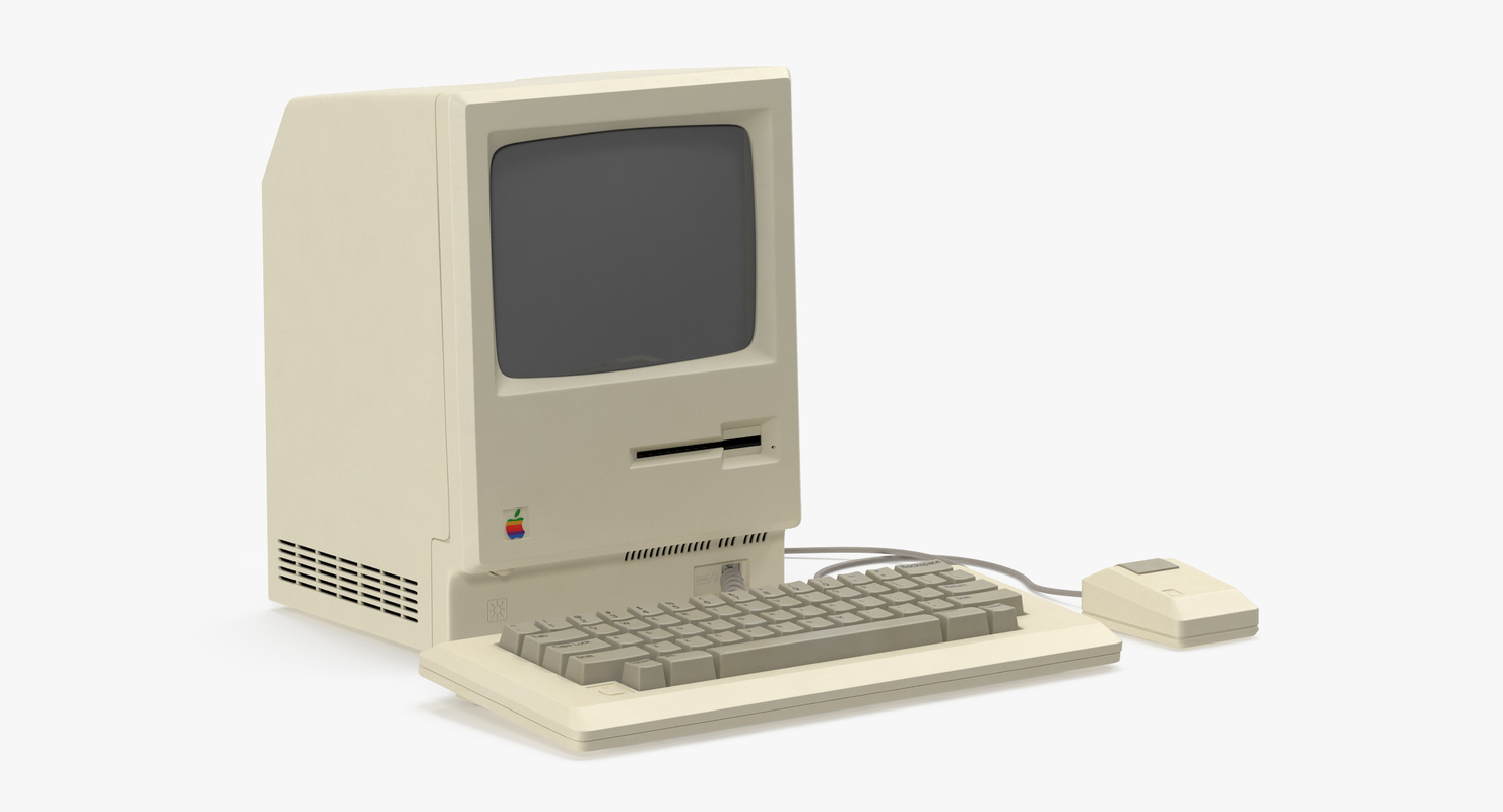 3d apple macintosh 128k model