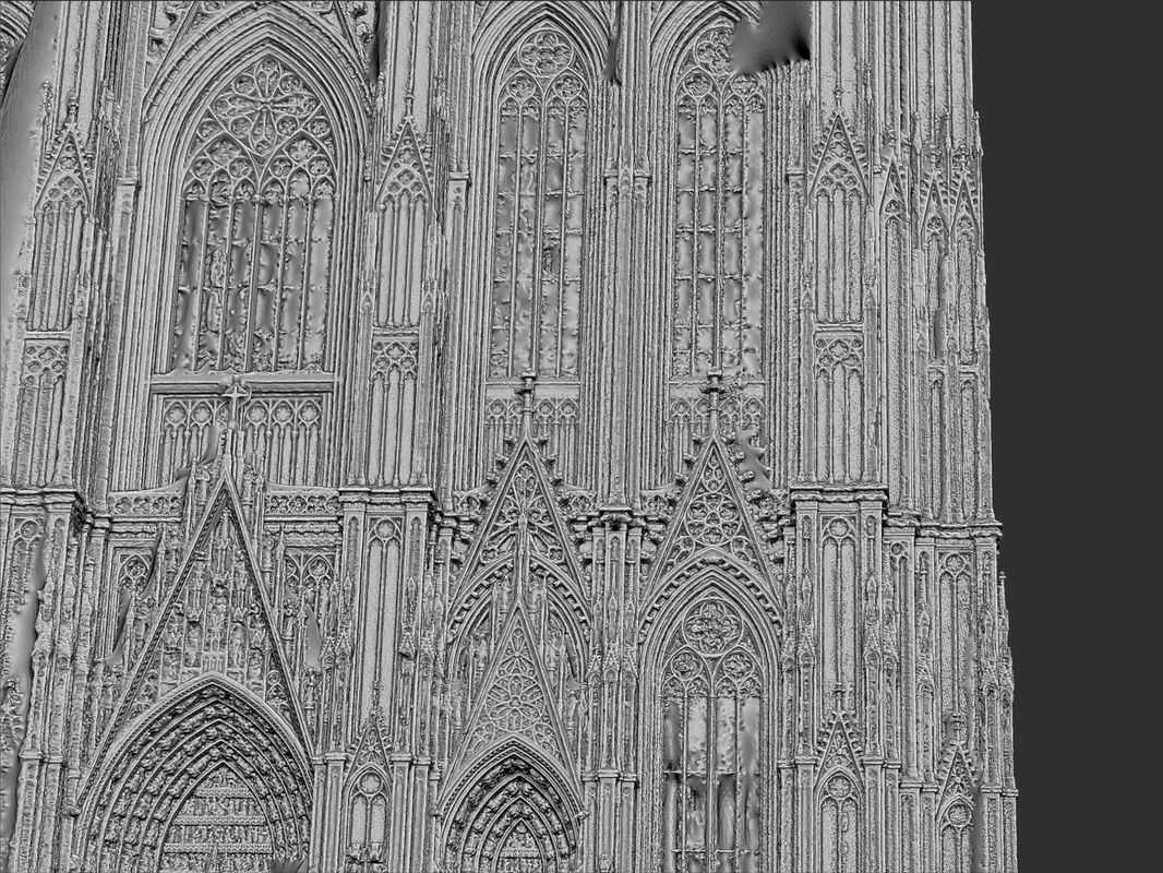 3d gothic architecture cathedral scanned