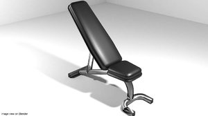 3ds max exercise press bench