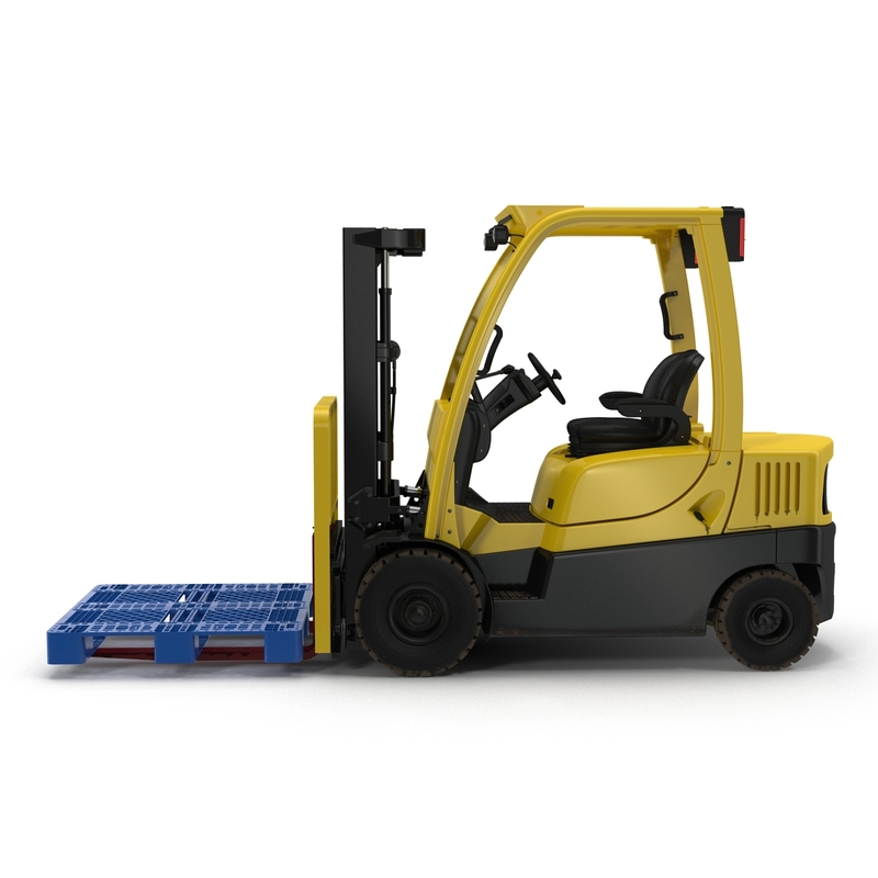 forklift plastic pallet modeled 3d max