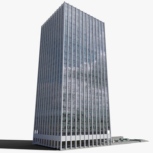 3d office building model