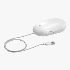 3d model apple mighty mouse a1152