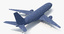 airliner plane airplane 3d model