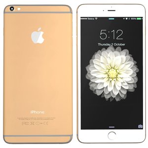 modelled iphone 6 gold 3ds