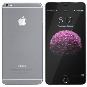 3d modelled iphone 6 spacegrey