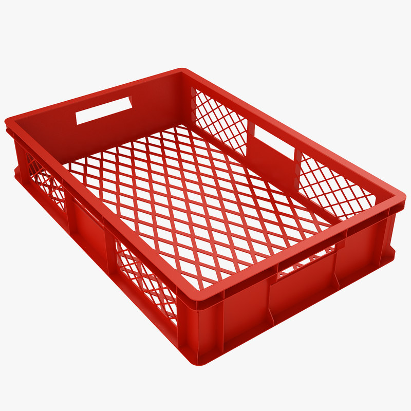 plastic crate 3d model