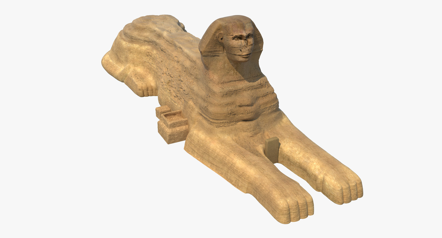 great sphinx giza 3d model