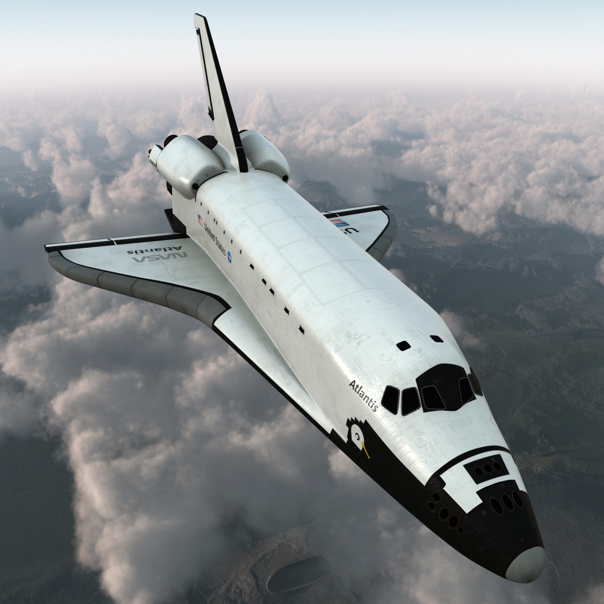 3d space shuttle model