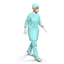 3d model rigged doctors male surgeon