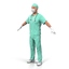 3d model rigged doctors male surgeon
