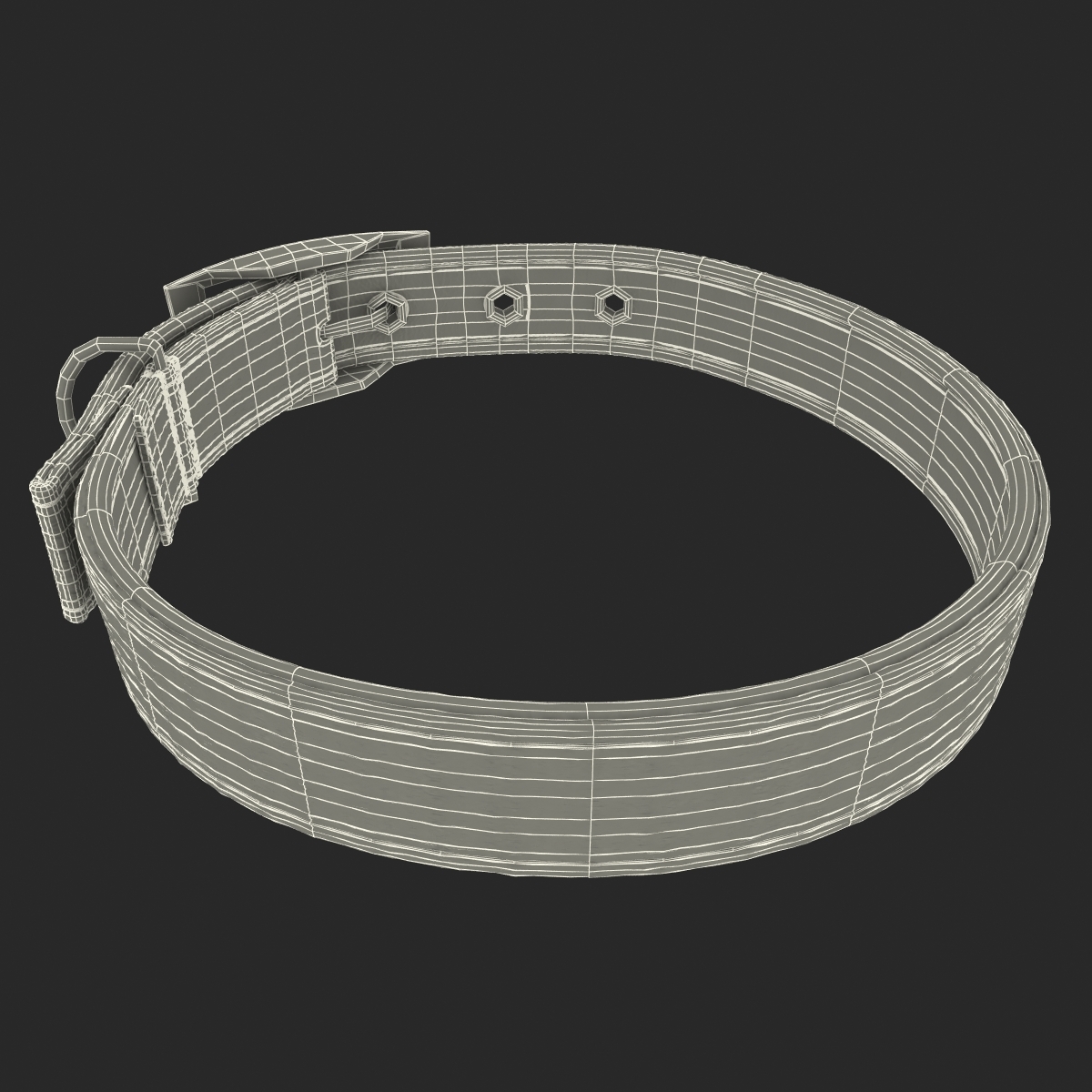 dog collar leashes 3d 3ds