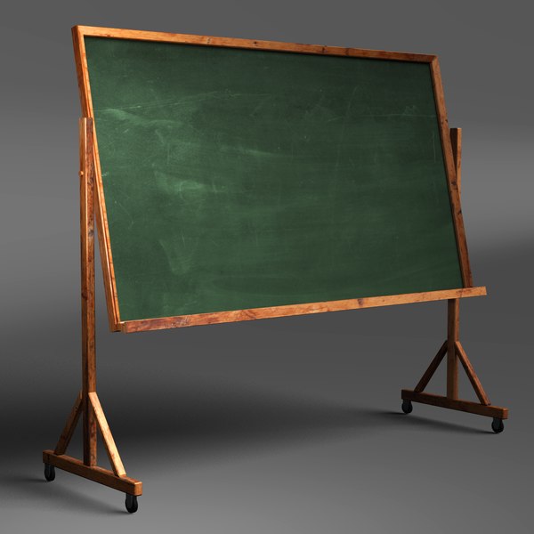 Classroom Chalkboard Obj