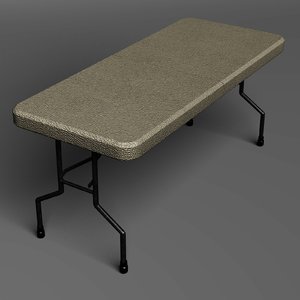 folding table 3d model