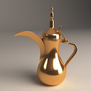 3d model arabic teapot