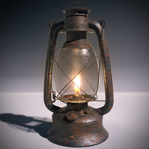 3d lantern flame