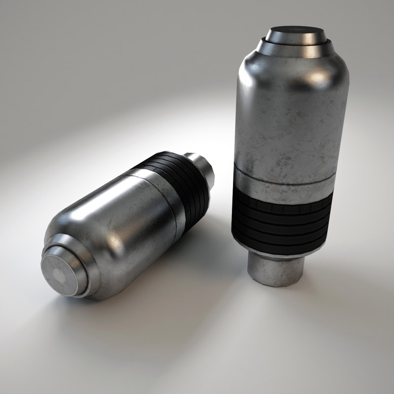 3d model vog-25 40 mm grenade