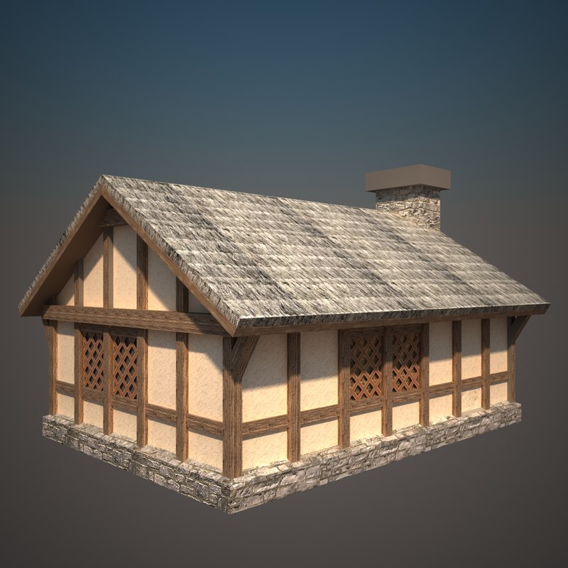 Free Medieval House 3d Model