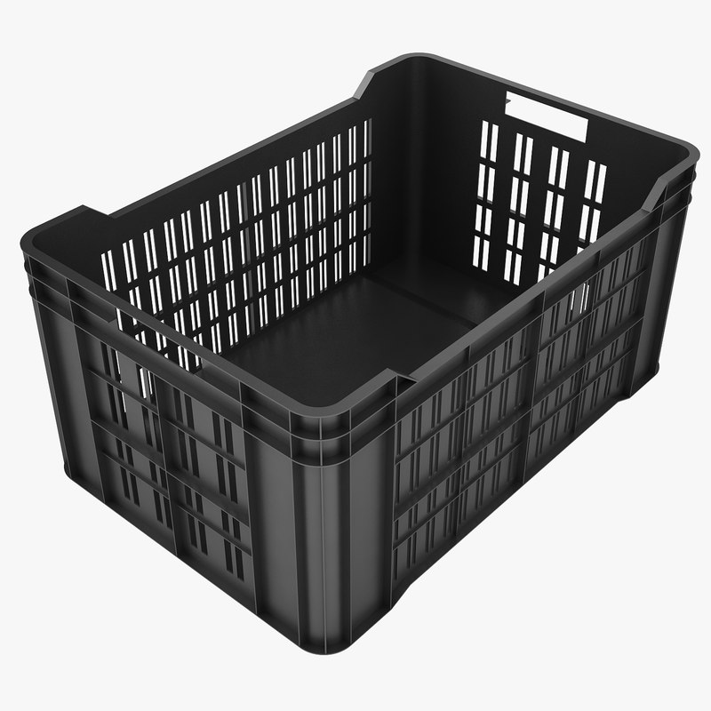 plastic crate 3d model