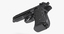 semi-automatic pistol 3d model