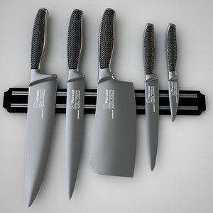 knife set 3d 3ds