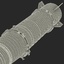ballistic missile 9m723 iskander 3d model