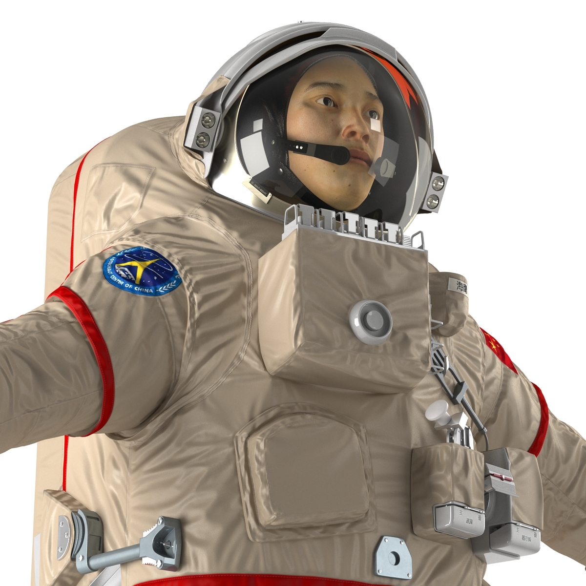 中国宇航员佩带的航天服海英3d模型3d模型