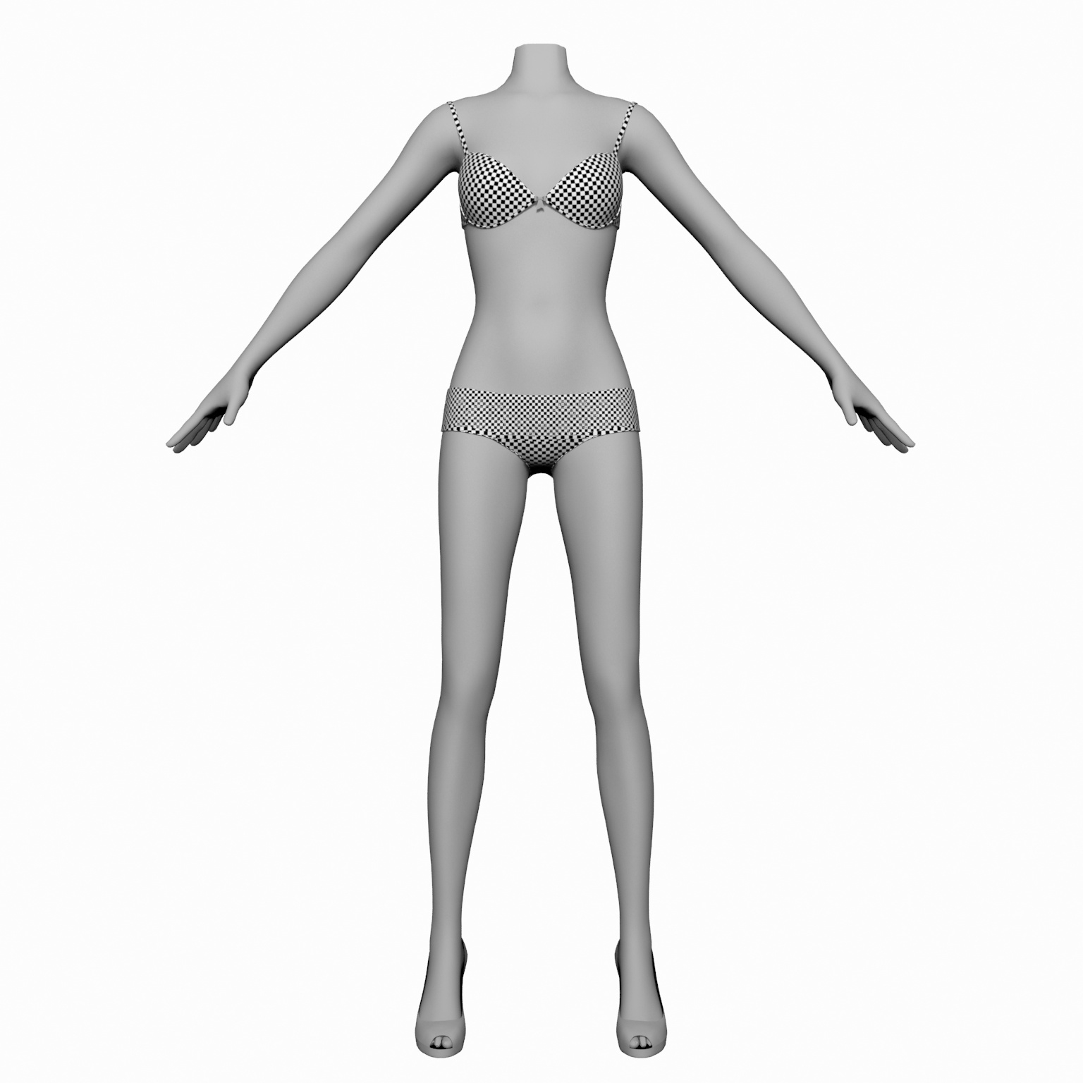 Women Female Bra Panties D Model
