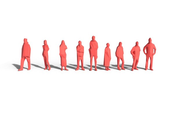 3ds max people crowd