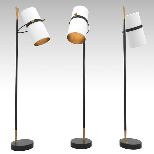 Yasmin Floor Lamp 3d Model, Yasmin Table Lamp Arteriors