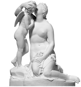 free obj model scan statue venus kissing