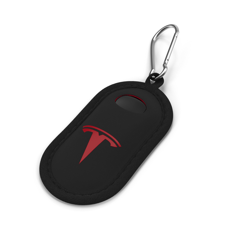 3d model tesla key fob black