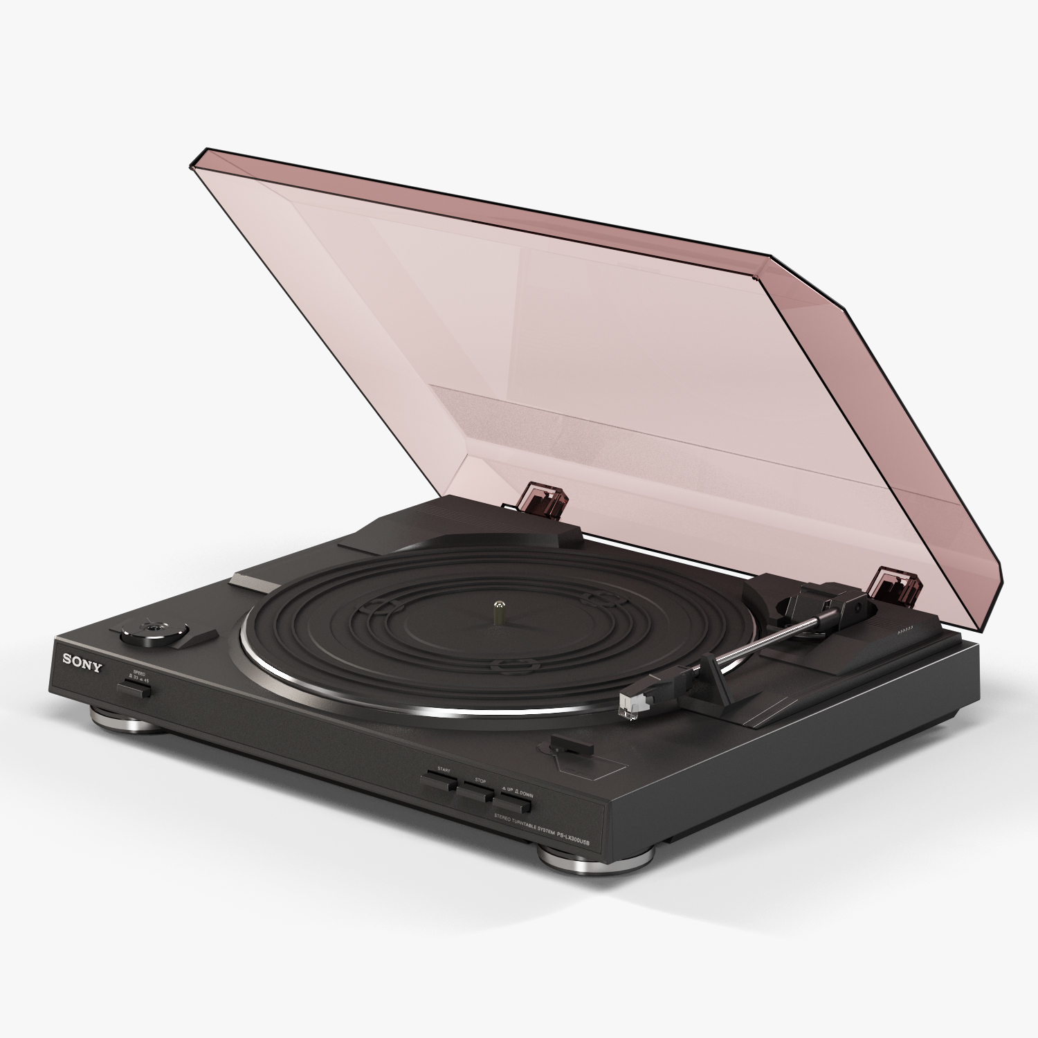 3d model sony pslx300usb stereo turntable