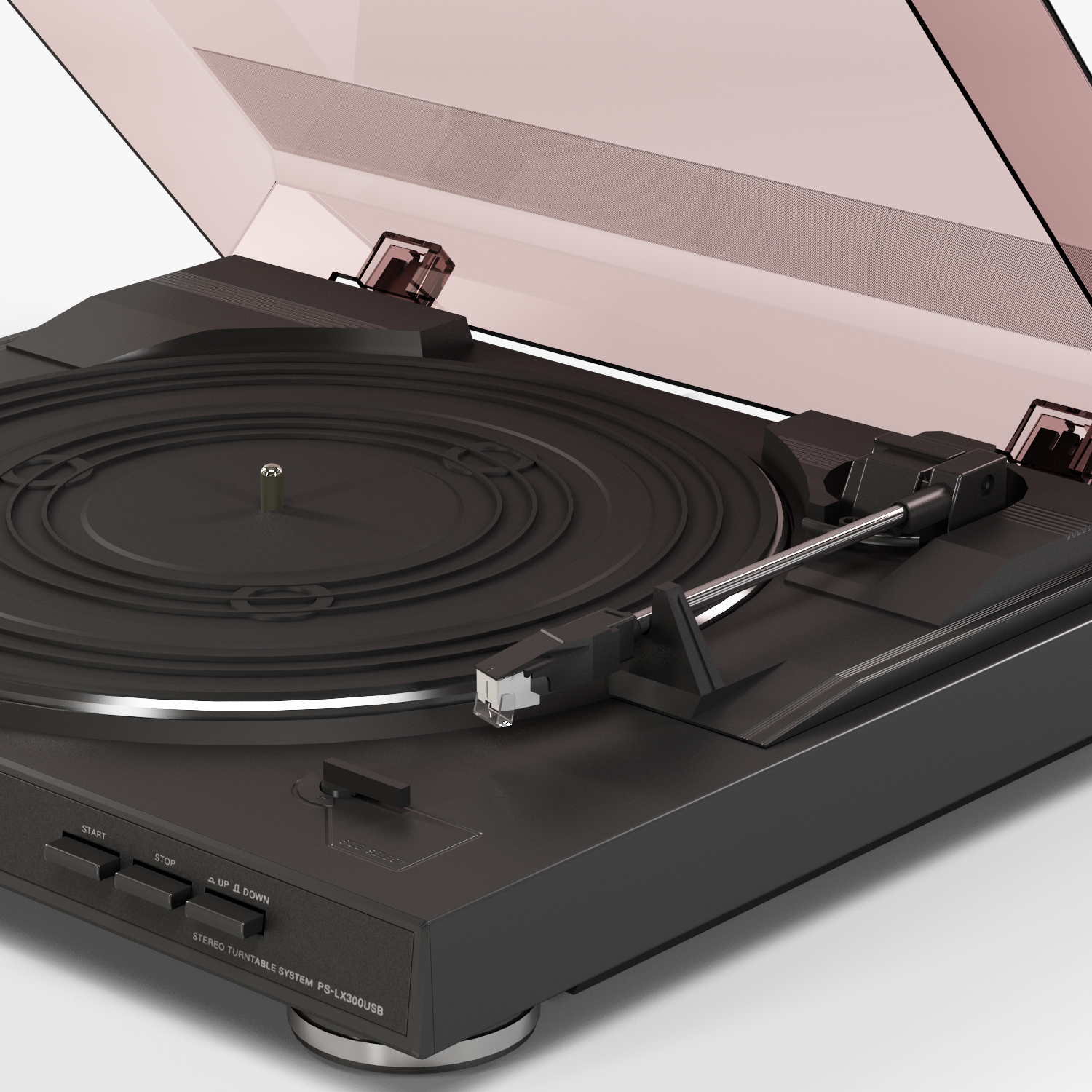 3d model sony pslx300usb stereo turntable