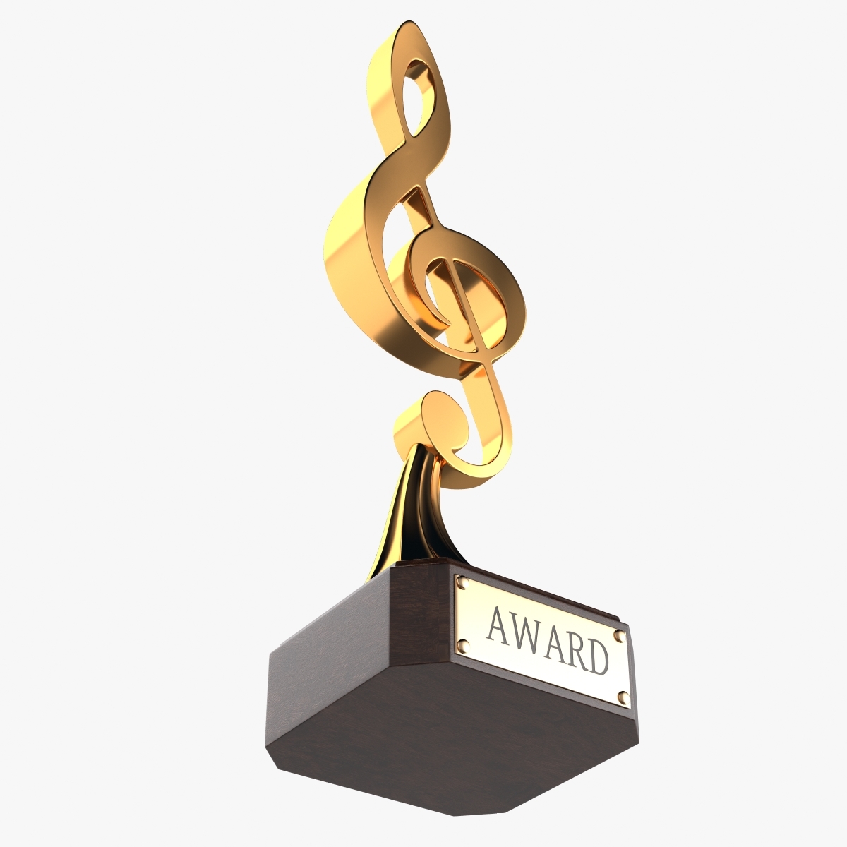 music award trophy 3d max