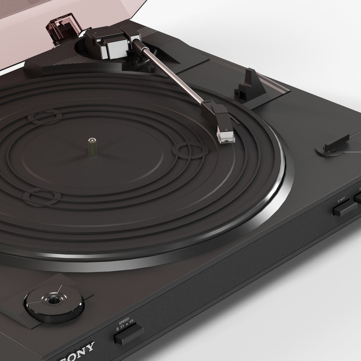 3d model sony pslx300usb stereo turntable