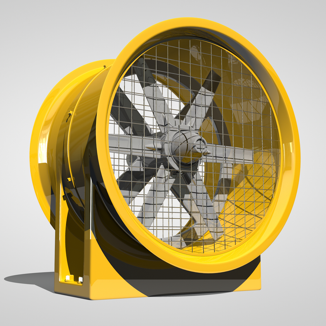 3d industrial fan